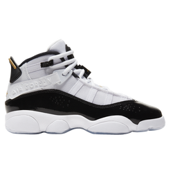Garçons, Scolaire - Jordan 6 Rings - Black/White/Metallic Gold