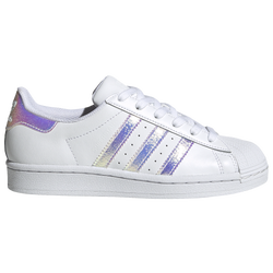 Boys' Grade School - adidas Originals Superstar - White/Iridescent