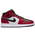 Jordan AJ 1 Mid  - Boys' Grade School Gym Red/Black/Black