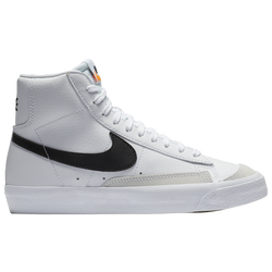 Boys' Grade School - Nike Blazer Mid '77  - White/Black/Orange