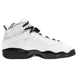 Boys' Grade School - Jordan 6 Rings  - White/Black/Gold