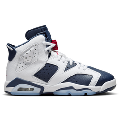 Boys' Grade School - Jordan Retro 6  - White/Red/Navy