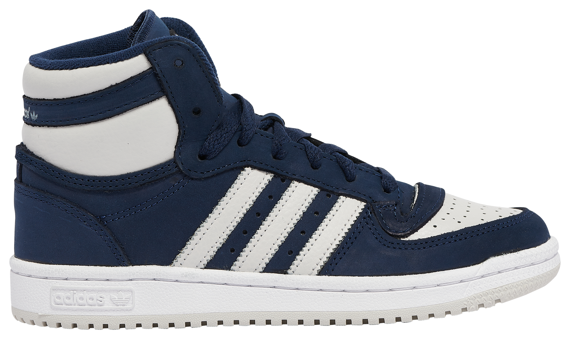 Navy blue high outlet top adidas