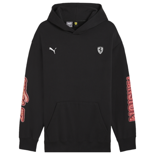 

PUMA Mens PUMA Ferrari Race Neon Energy Hoodie - Mens Black/Multi Size XL