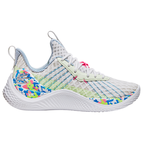 

Under Armour Mens Under Armour Curry 10 - Mens Basketball Shoes White/Blue/Silver Size 11.5