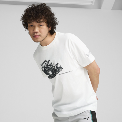 

PUMA Mens PUMA MAPF1 Essential Car Graphic T-Shirt - Mens White/Black Size S