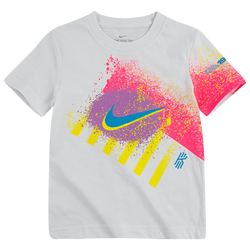 Boys' Toddler - Nike Kyrie 90's S/S T-Shirt - White/Digital Pink/Blue Fury