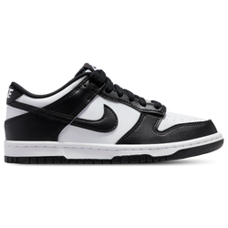 Boys' Grade School - Nike Dunk Low N  - White/White/Black
