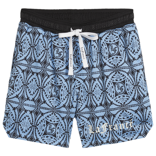 

PUMA Mens PUMA Hoops X LF Mosaic Shorts - Mens Light Blue/Black Size L