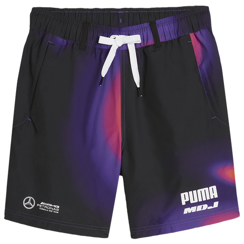 Shop Puma Mens  Mapf1 X Mdj Woven Shorts In Multi/sheen Green