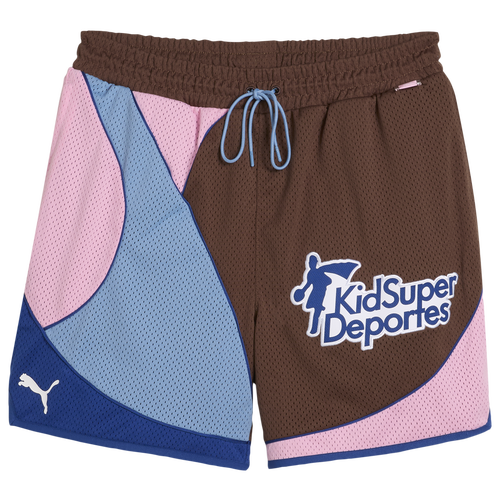 MENS - PUMA Hoops x KidSuper Shorts - Brown