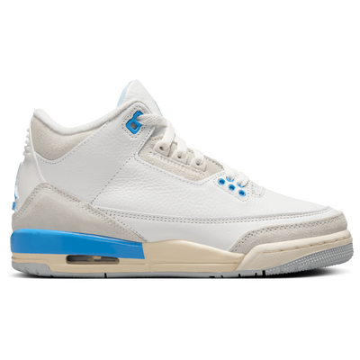 Jordan Grade School Retro 3 - SUMMIT WHITE/HYDROGEN BLUE