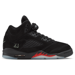 Boys' Grade School - Jordan Retro 5  - Picante Red/Glow In The Dark/Black