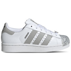Boys' Grade School - adidas Originals Superstar Mine Craft  - White/Grey