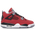 Jordan Retro 4 - Boys' Grade School Red/White/Grey