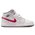 Jordan AJ 1 Mid - Boys' Grade School White/Sail/Phantom