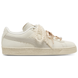 Girls' Grade School - PUMA Suede Bloom  - Frosted Ivory/Silver Frog