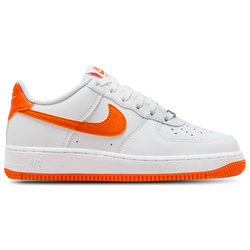 Boys' Grade School - Nike Air Force 1  - Safety Orange/White