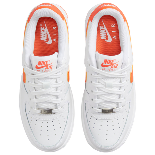 Orange air force 1 grade school hot sale