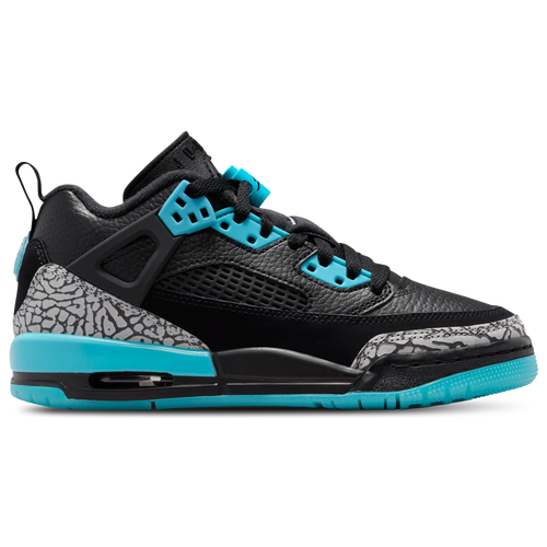 Jordan Boys Spizike Low - Boy's Grade School Basketball Shoes Size 04.5 - Black/Wolf Gray/Gamma Blue