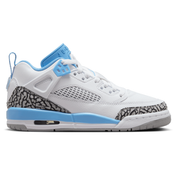 Boys' Grade School - Jordan Spizike Low - White/Carolina