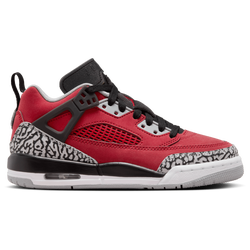 Boys' Grade School - Jordan Spizike Low  - Black/Red/Grey