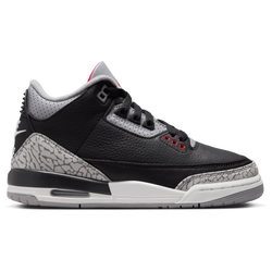 Boys' Grade School - Jordan Retro 3  - Black/Fire