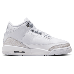 Garçons, Scolaire - Jordan Retro 3 - Blanc/Argent métallique/Blanc