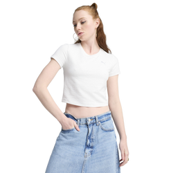 Women's - PUMA DARE TO TEXTURED BABY TEE - Puma White