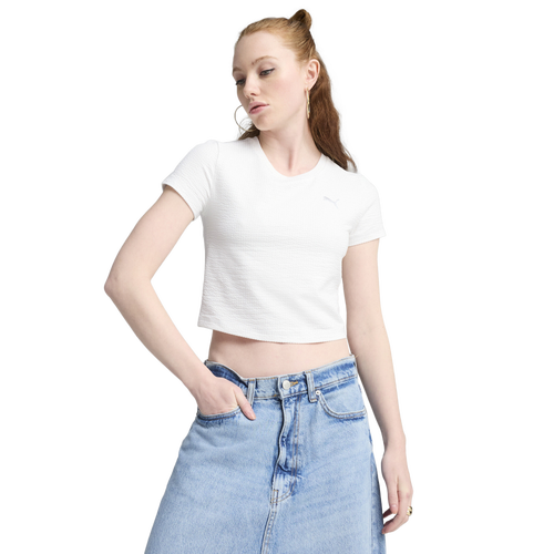 Puma Dare To Women's Baby T-shirt In White