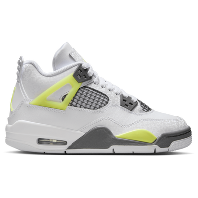 Jordan Grade School Retro 4 - WHITE/YELLOW