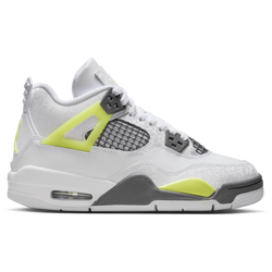 Boys' Grade School - Jordan Air Jordan 4 Retro  - White/Yellow