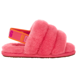 Girls' Infant - UGG Fluff Yeah Slides - Strawberry Sorbet/Strawberry Sorbet