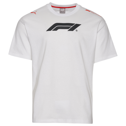 

PUMA Mens PUMA F1 Ess+ Relaxed T-Shirt - Mens White/Black Size L