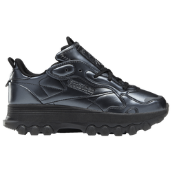 Girls' Grade School - Reebok Classic Cardi - Black/Black/Silver