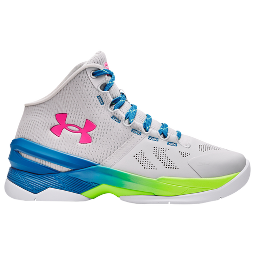Under Armour Kids' Boys  Curry 2 In White/blue/grey