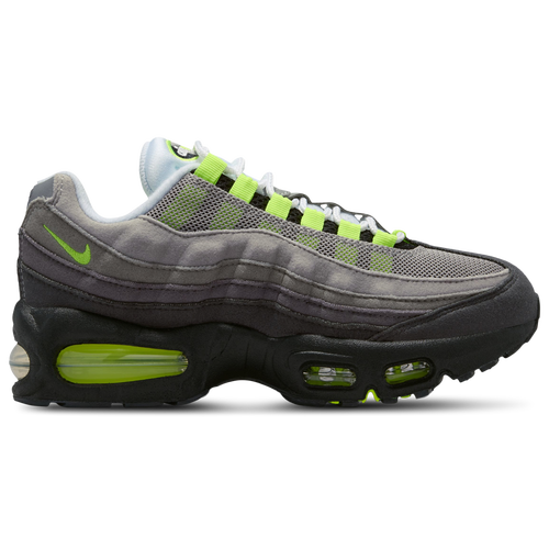 Nike Boys Air Max 95 - Boy's Grade School Running Shoes Size 06.5 - Black/Neon Yellow/Anthracite