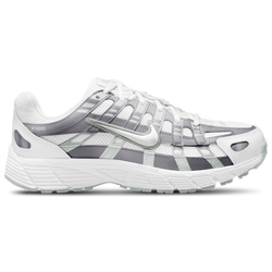 Girls' Grade School - Nike P-6000  - White/White/Silver