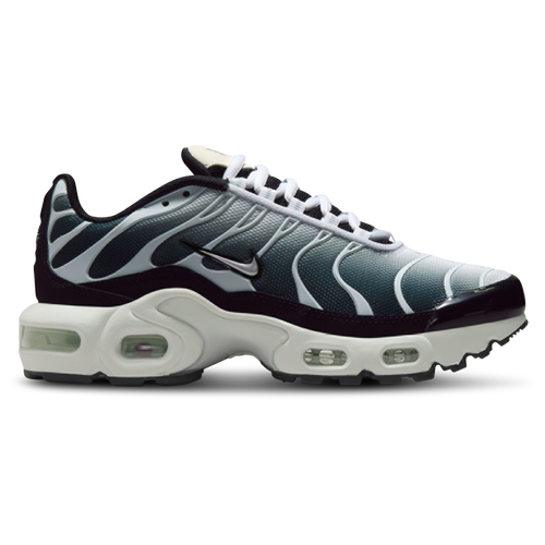 Nike Air Max Plus Black White Sail Metallic Cool Grey GS