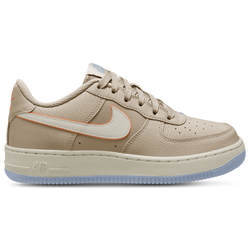 Boys' Grade School - Nike Air Force 1 SE  - Orange Pulse/Orewood Brown/Phantom