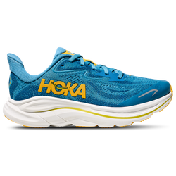 Garçons, Scolaire - HOKA Clifton 10 - Blanc/Bleu alpin/Nuit brumeuse