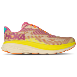 Girls' Grade School - HOKA Clifton 9  - Fuchsia/Vanilla