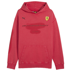 Men's - PUMA Desert Sun Scuderia Ferrari Hoodie - Rosso Corsa/Tan