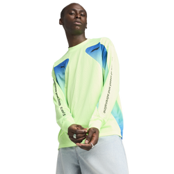 Men's - PUMA F1 Oversized Long Sleeve T-Shirt - Green/Blue