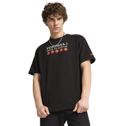 Men's - PUMA F1 DTS Graphic Race T-Shirt - Black/White/Red