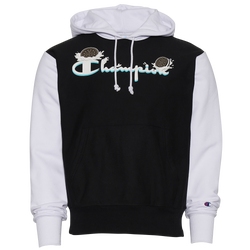 Men's - Champion Reverse Weave Pullover Hoodie - Black/White