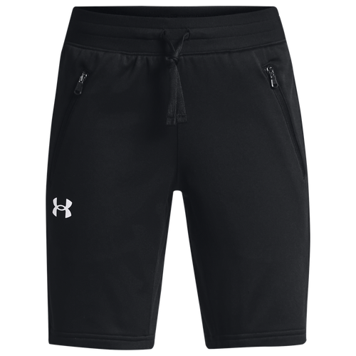 

Under Armour Boys Under Armour Pennant Shorts - Boys' Grade School Black/White Size L