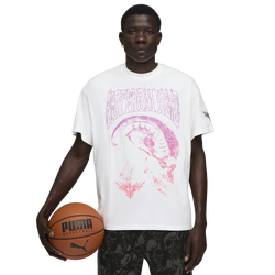 Men's - PUMA Lamelo World Tour-Nament T-Shirt I - Pink/White