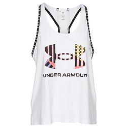 Women's - Under Armour Knockout Geo Tank - White/Multi