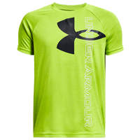 Under Armour Boys' Tech Split Logo Hybrid Short-Sleeve T-Shirt